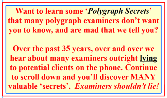 secrets about a polygraph test in Los Angeles